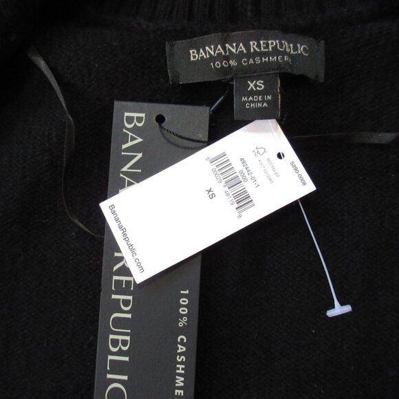 NWT Banana Republic Cashmere Long Cardigan Sweater in Black XS - Picture 7 of 7